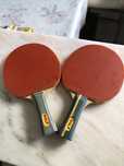 02 raquetes de tenis de mesa seminova