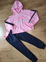 Komplet dresy, bluza plus spodnie, 140, jak nowy