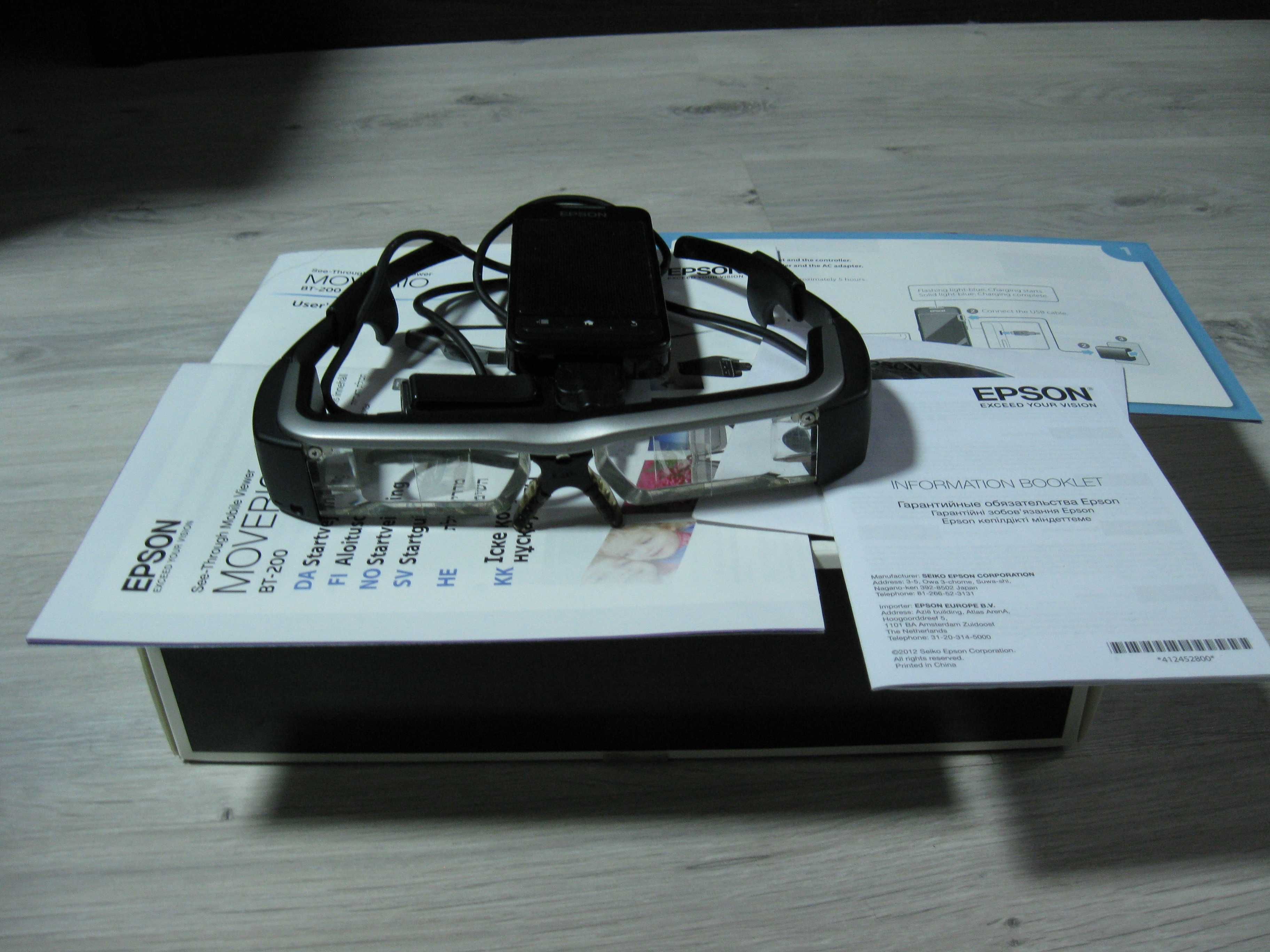 Продам очки Epson Moverio BT-200