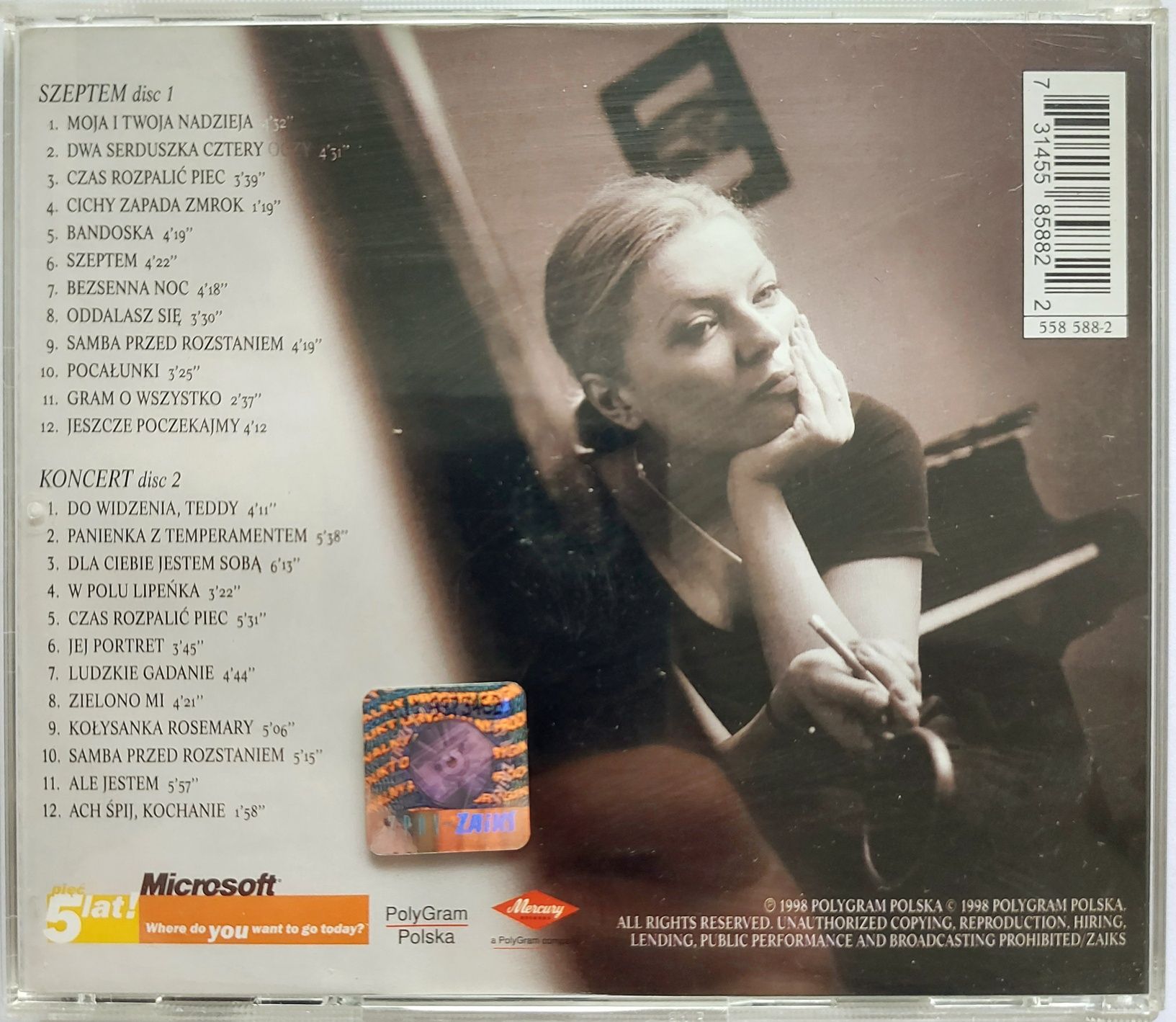 Anna Maria Jopek Szeptem 2CD 1998r