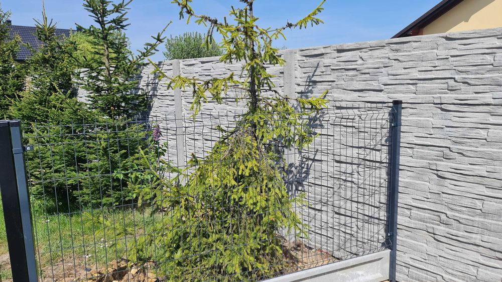 Ogrodzenie Panelowe 3D, BETONOWE, Furtki i Bramy Wyłącznie z montażem