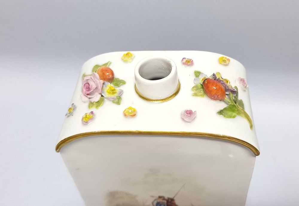 Herbatnica, pojemnik na herbatę, II poł. XIX w. Miśnia (Meissen)