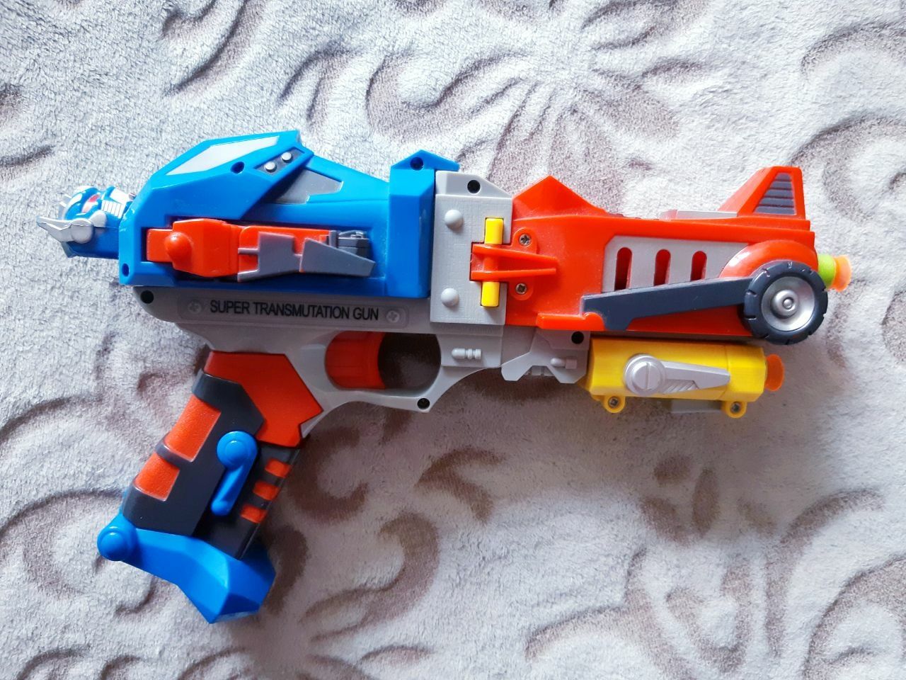 Бластер іграшковий пістолет трансформер помповий 3 патрони м'які