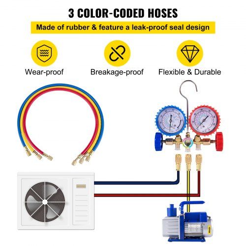 bomba multifuncional 4.8cfm bomba de vácuo bomba de vácuo 1/3hp com i