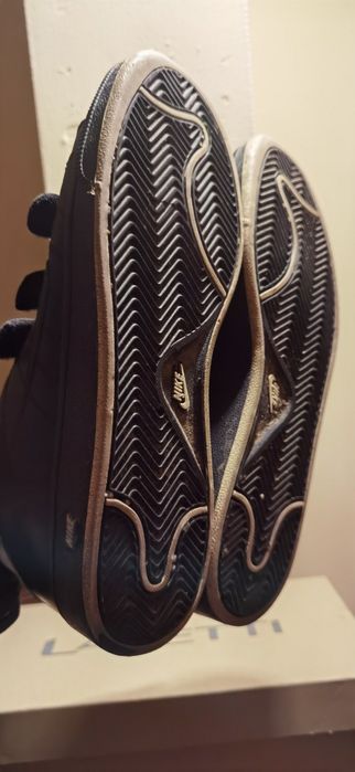 Buty trampki nike czarne skórzane