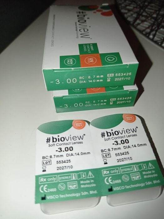 Soczewki kontaktowe Bioview monthly
