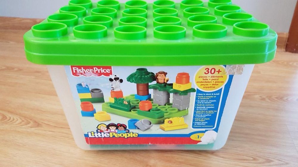 Zestaw Little People, dżungla, klocki, Fisher Price