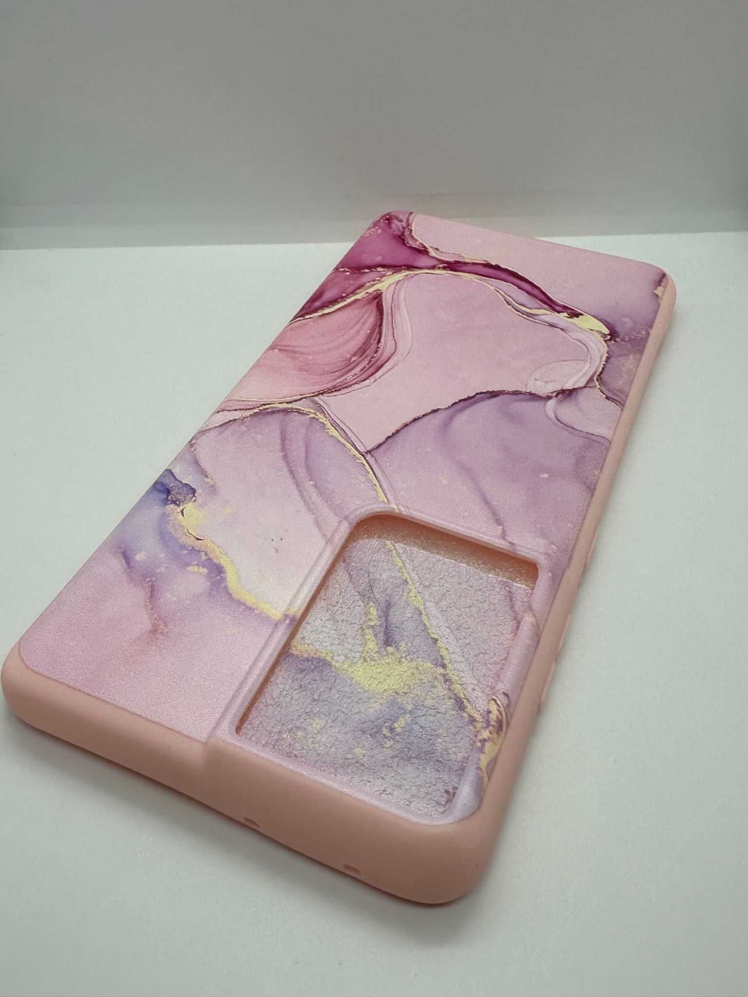 Obudowa Plecki Etui Case Samsung S21Ultra Różowe Wzorki kod 166