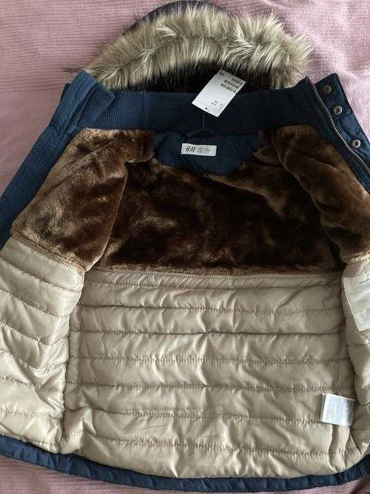 Тепла куртка парка H&M 116р. 5-6 років