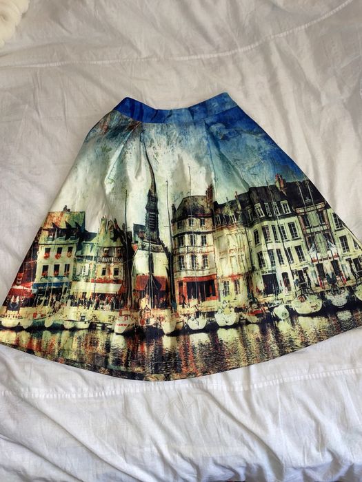 Спідниця міді принт