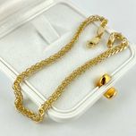 ZŁOTA bransoletka splot "LISI OGON" PR. 585 (14K) długość 19 cm