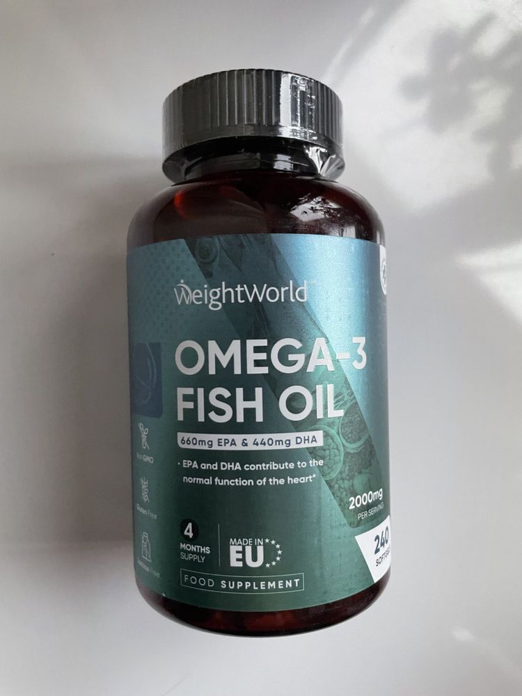 Велика Omega 3, Омега, рибячий жир 400 або 240 штук Великобританія