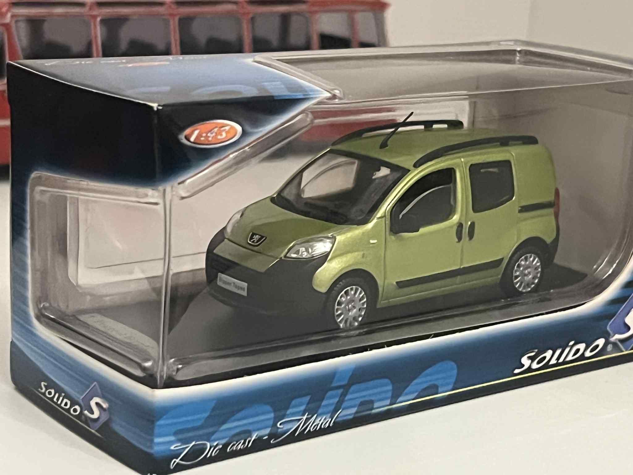 Peugeot Bipper Zielony 1:43 Solido Model Kolekcjonerski