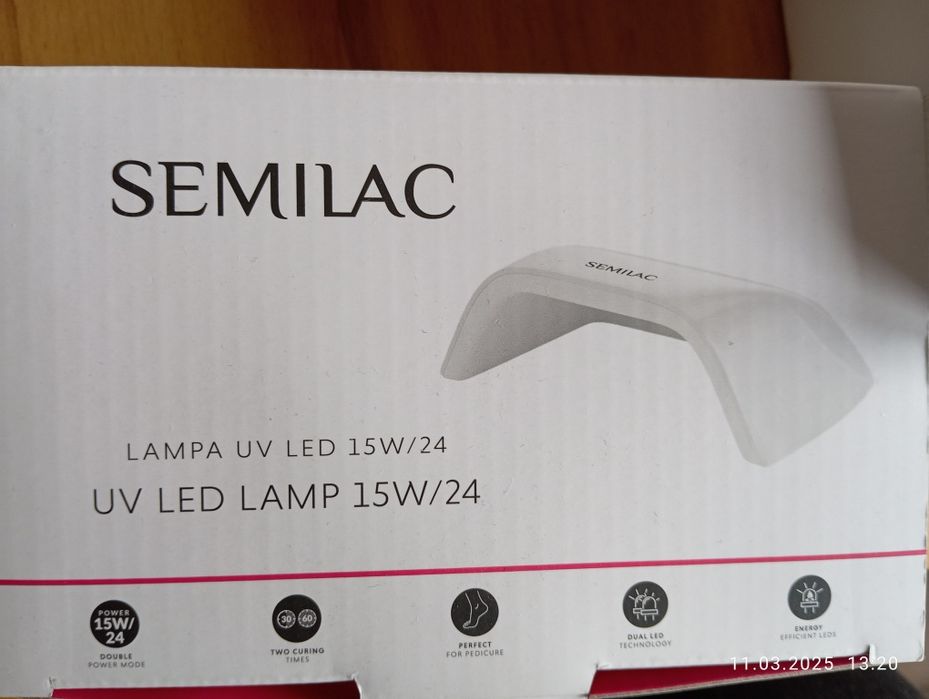 Zestaw do stylizacji paznokci Semilac One Step Hybrid + lampa UV