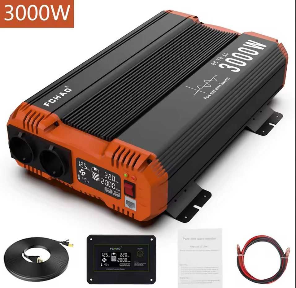 Інвертор FCHAO 1500 або 3000 Вт 12 - 220в чистий синус