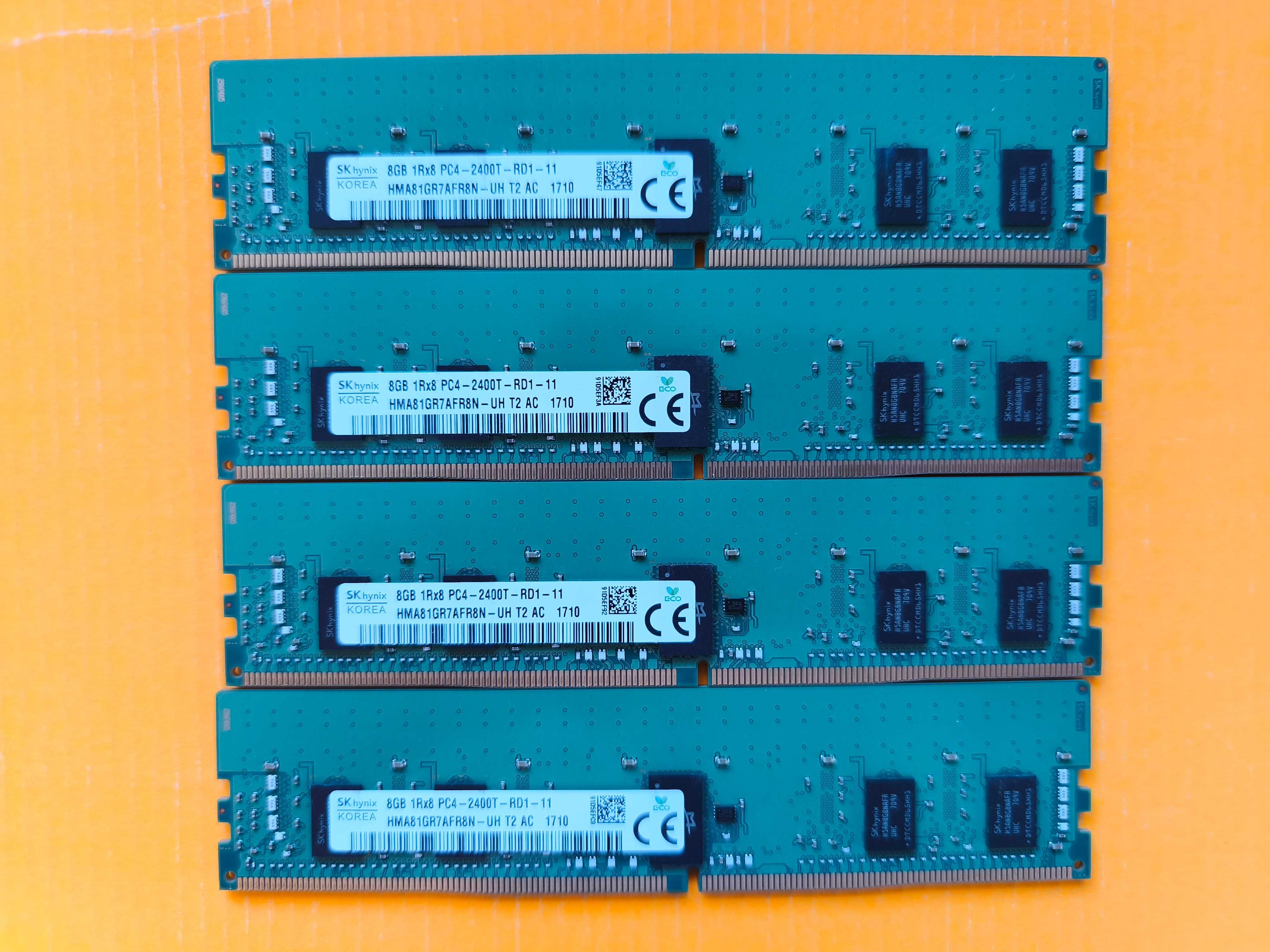 SK hynix 8GB ECC DDR4 2400 PC4-19200R Reg серверная