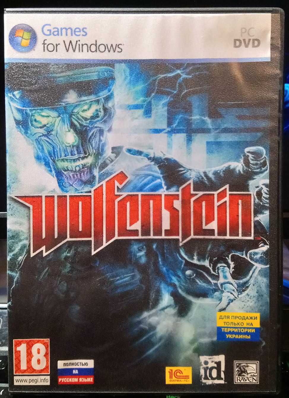 Гра Wolfenstein 2009 DVD диск PC \ ПК