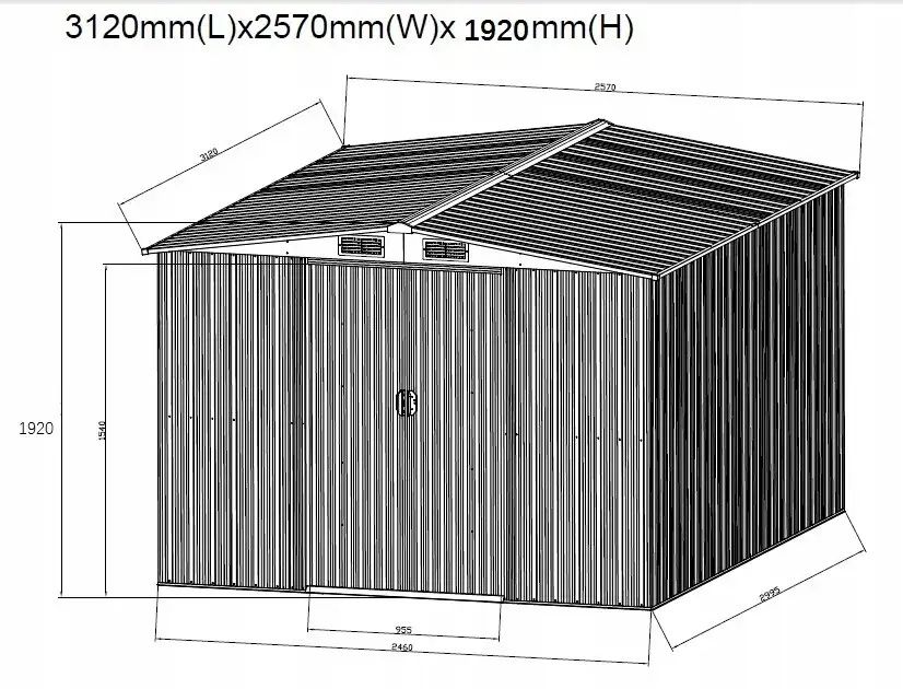 Domek ogrodowy -narzędziowy, schowek - szopa 2,5x3m Możliwa wysyłka.