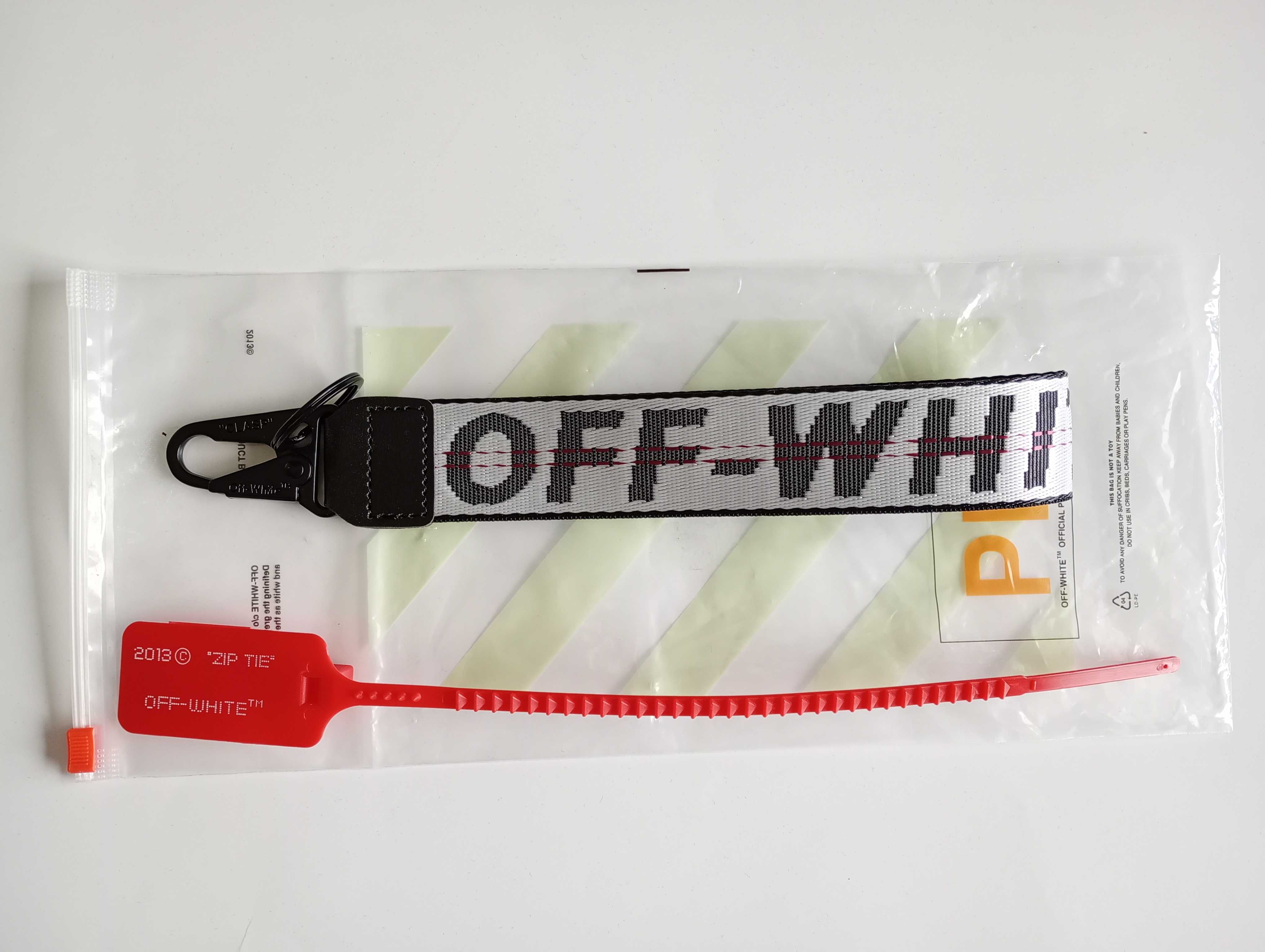 OFF-WHITE nowy brelok do kluczy smycz industrial keychain