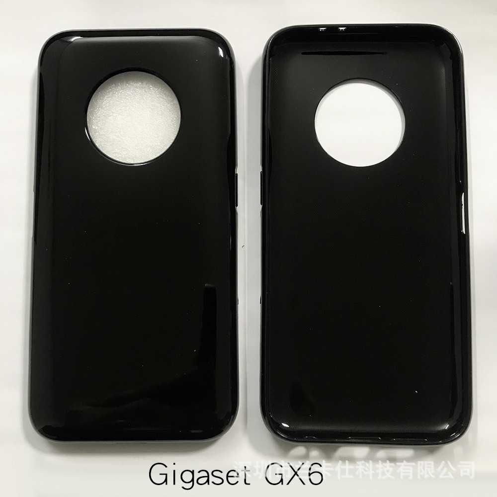 Новый качественный чехол для Gigaset GX6 черный и прозрачный
