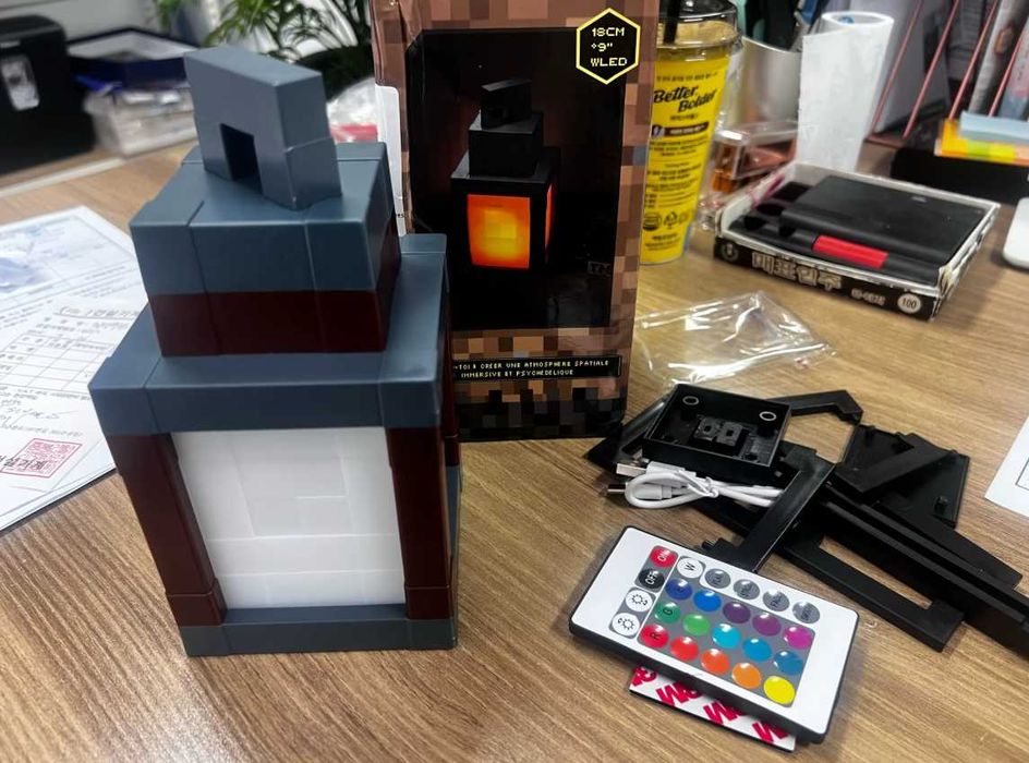 Lâmpada Minecraft 16 cores