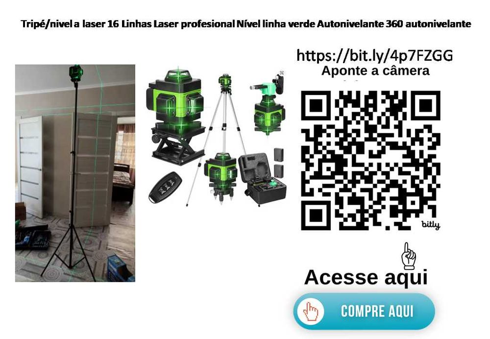 Tripé/nivel a laser 16 Linhas Laser profesional