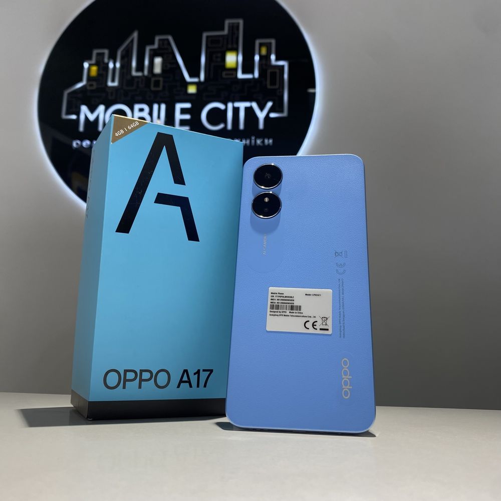 Смартфон OPPO A17 4/64GB Lake Blue Новий запакований