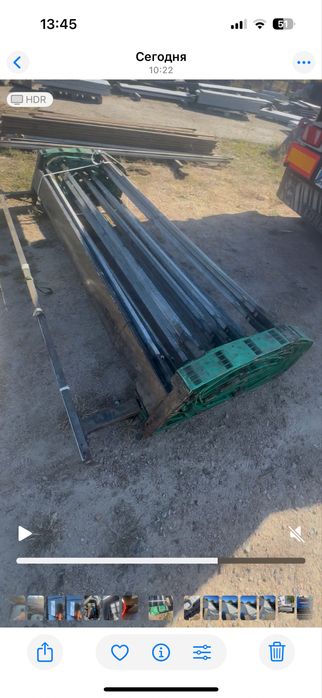 Продам тент,каркас с полуприцепа тенту 2 года крыша ездит идеально