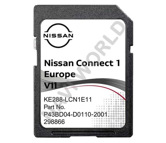 Навигация 2022 Nissan Connect 1 V11 KE288-LCN1EV11 SD card