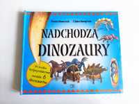 Nowa książka Nadchodzą dinozaury w środku trójwymiarowe modele 6 dinoz