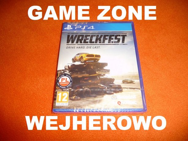 Wreckfest PS4 + Slim + Pro + PS5 PŁYTA PL Wejherowo Destruction Derby