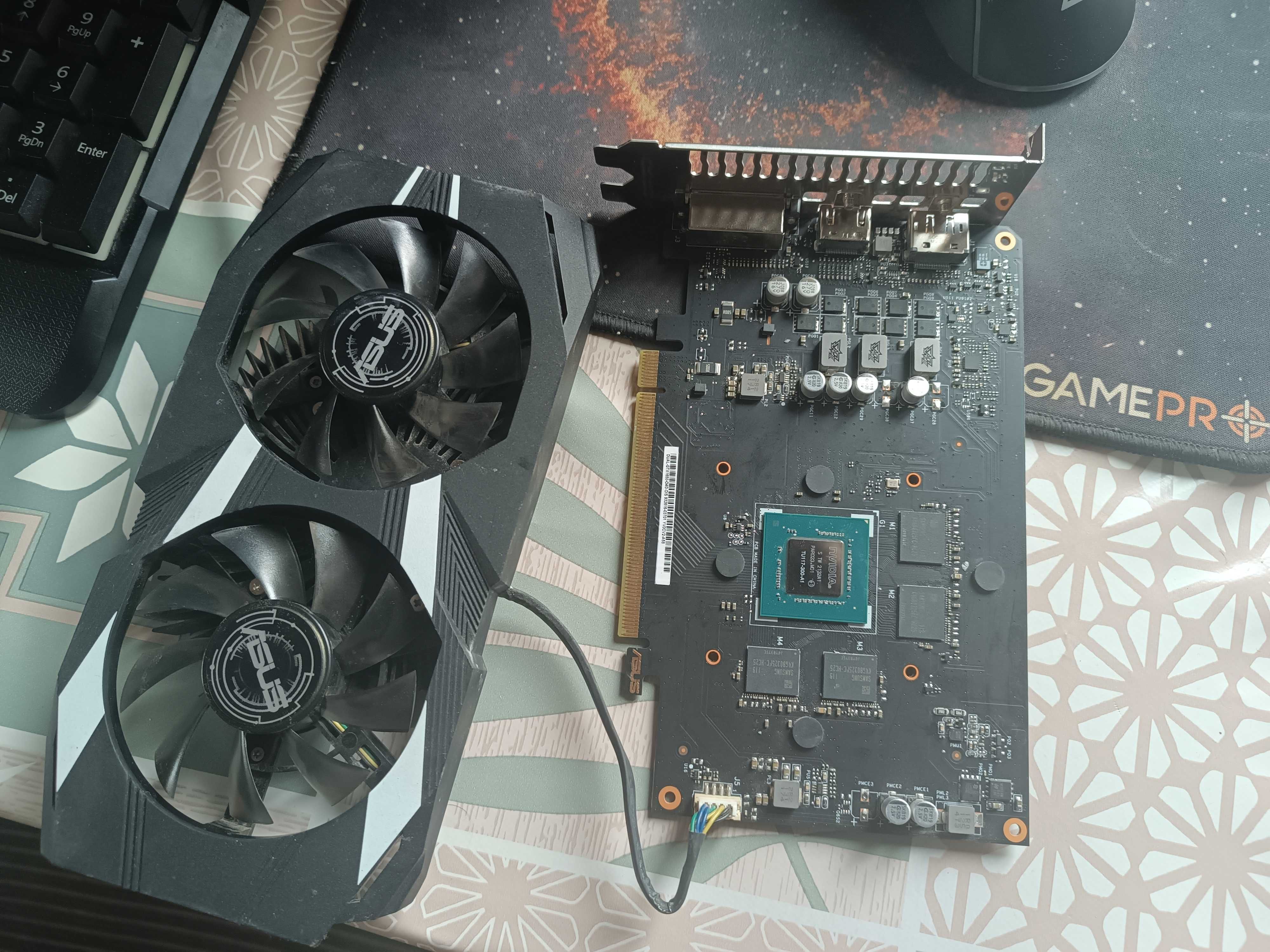 Видеокарта Asus dual ос gtx 1650-O4G (б/у)