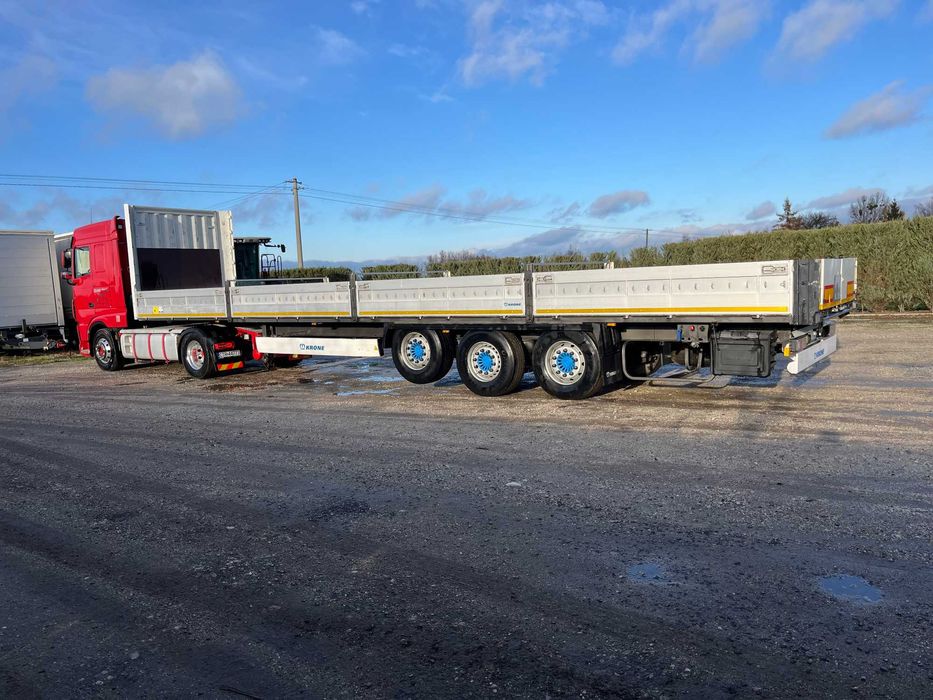 Wynajem naczepa KRONE BURTOWA * Wynajem naczepa budowlana z burtami