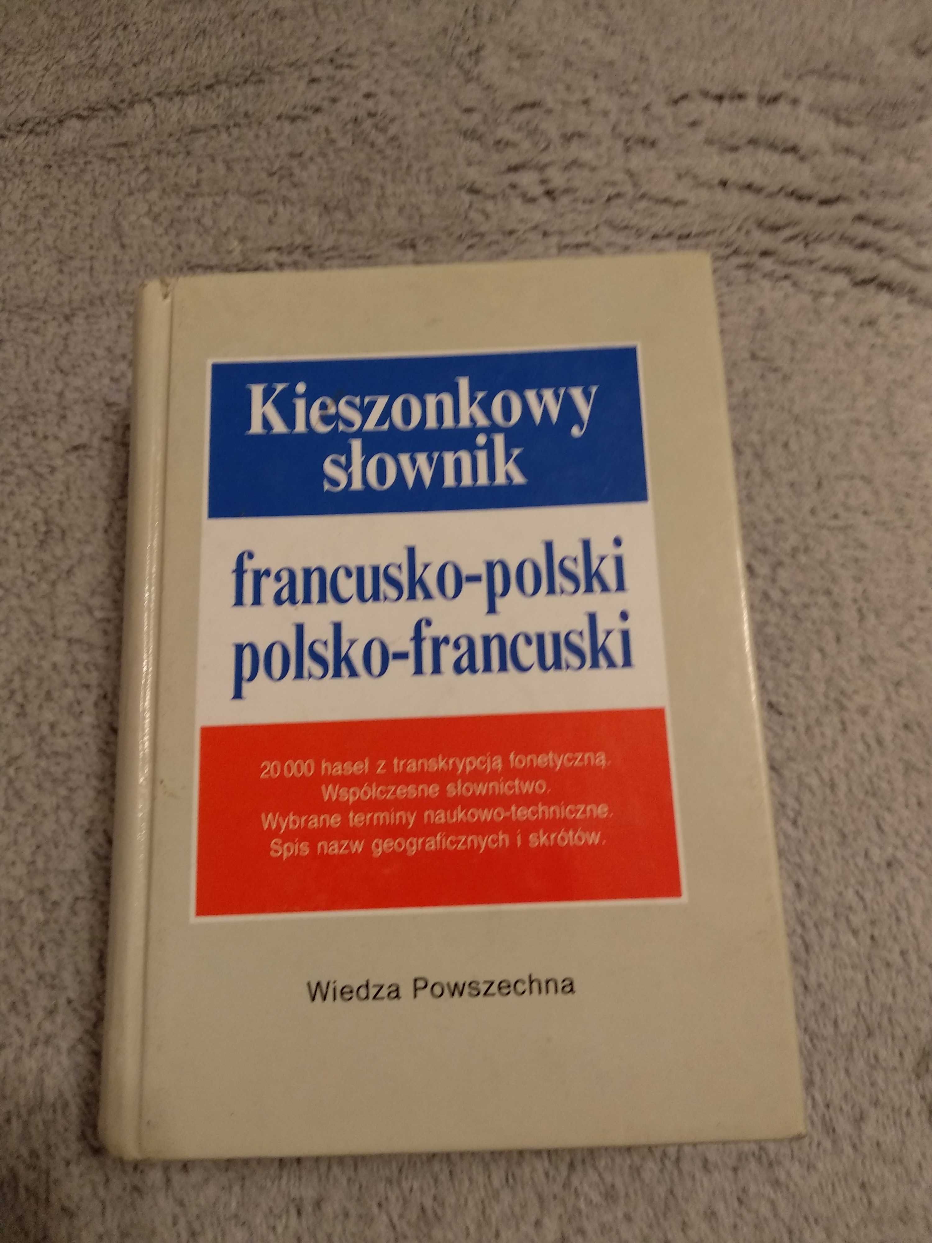 Kieszonkowy słownik francusko -polski, polsko - francuski