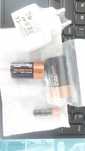 Pilhas varias Duracell AAA LR14 e extensão e adaptadores de ficha UK