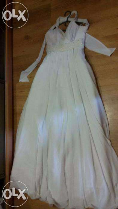 Торжественое белое, нарядное платье, сукня, весільна,випускна