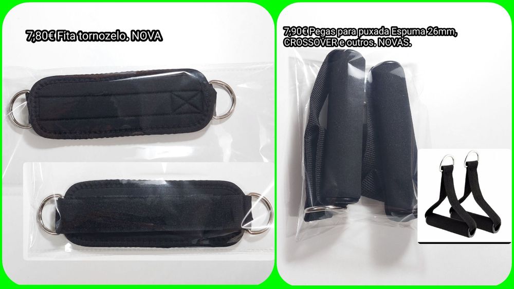 Acessórios Musculação Pino carga Hand grip cabo polia Pegas Elásticos
