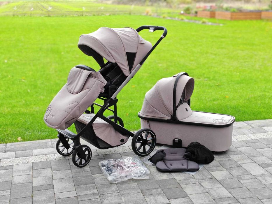 Wózek dziecięcy CAVOE MOI+ 2w1 gondola spacerówka torba folia moskitie