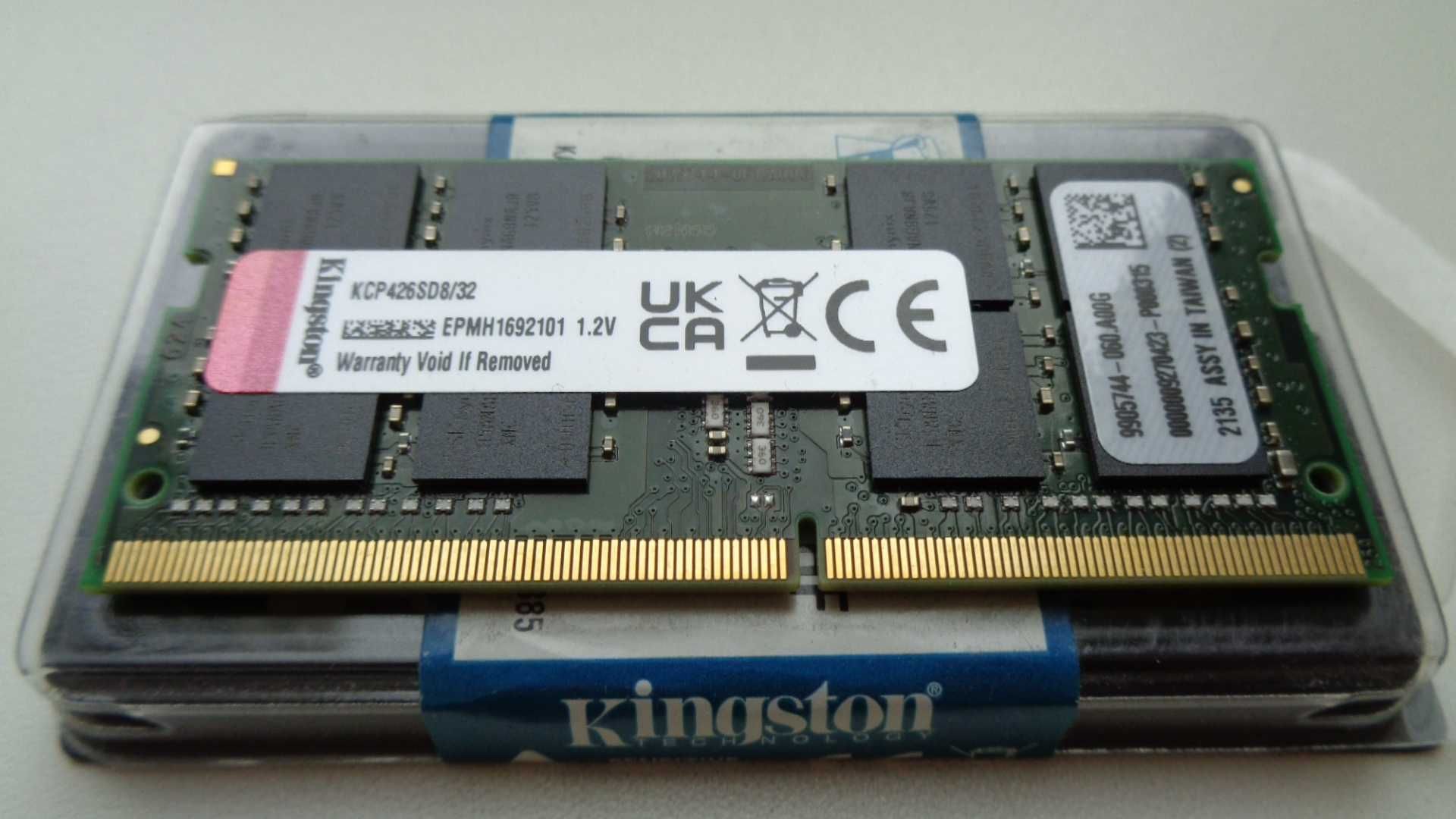 ОЗУ Kingston SODIMM DDR4-2666 32 GB PC4-21328 (KCP426SD8/32).