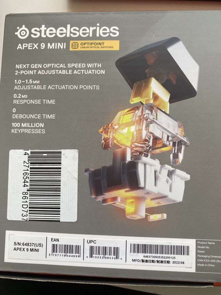 Steelseries Apex mini  profesjonalna klawiatura mechaniczna.