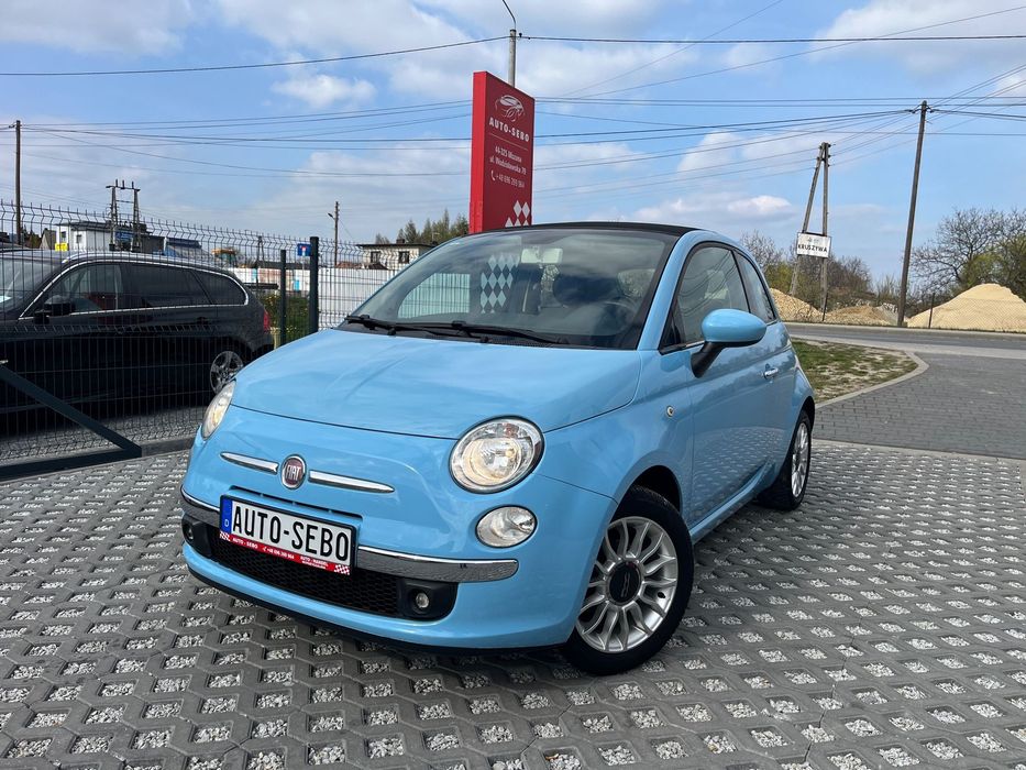 Fiat 500 1.2 Benzyna 69 KM Cabrio Klimatyzacja Komputer Polecam Zadbany !!!