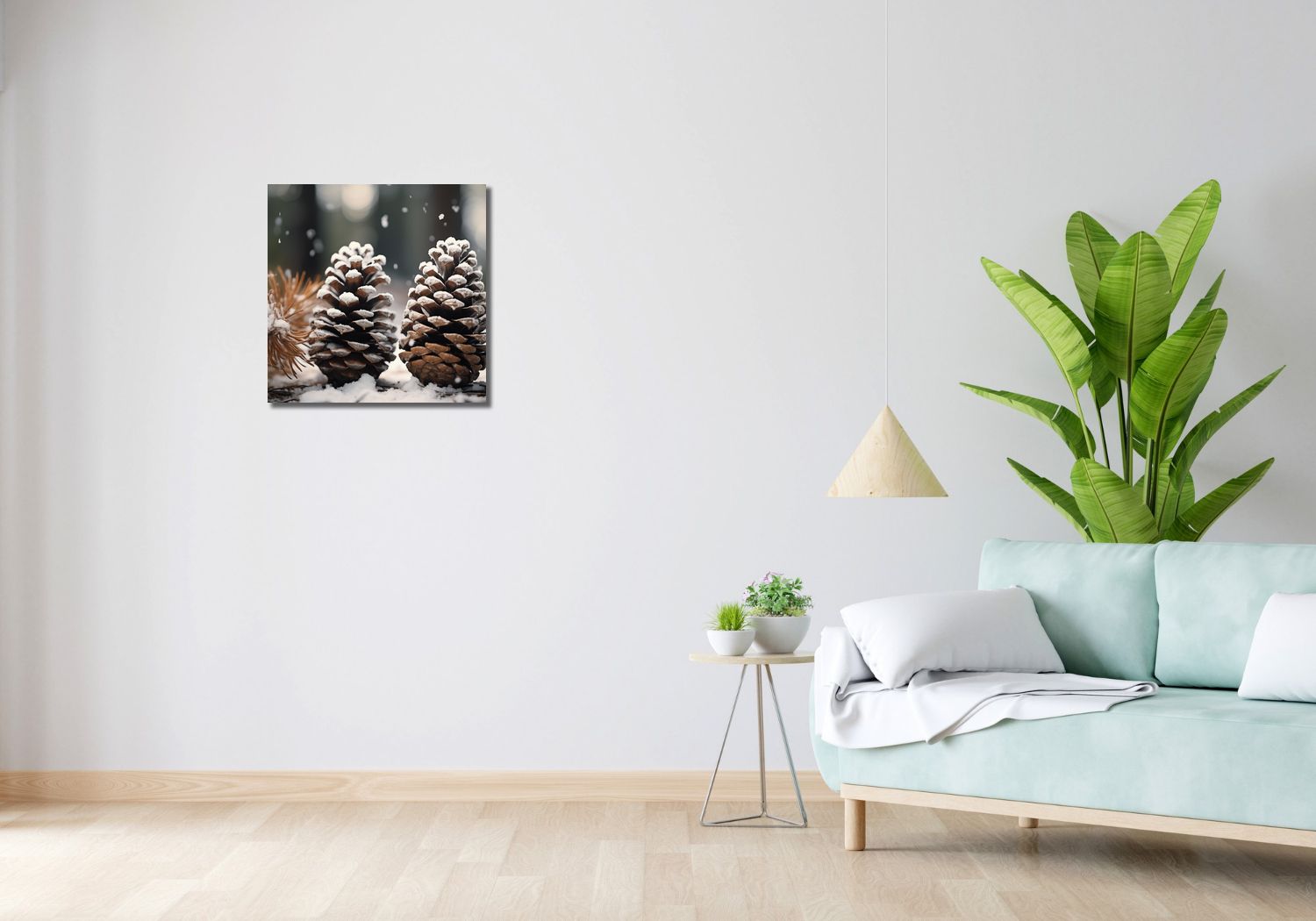 Obraz 50x50cm Zimowa Symetria