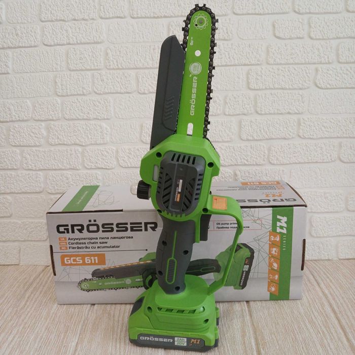 Акумуляторна ланцюгова пила grosser gcs611