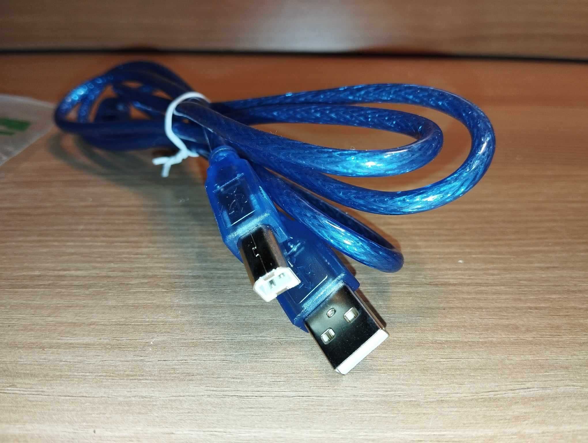 Kabel USB - A-B - 1.5 metra - Niebieski