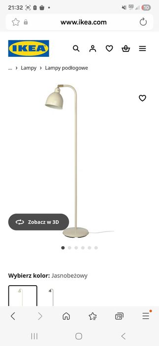 Nowa lampa podłogowa IKEA