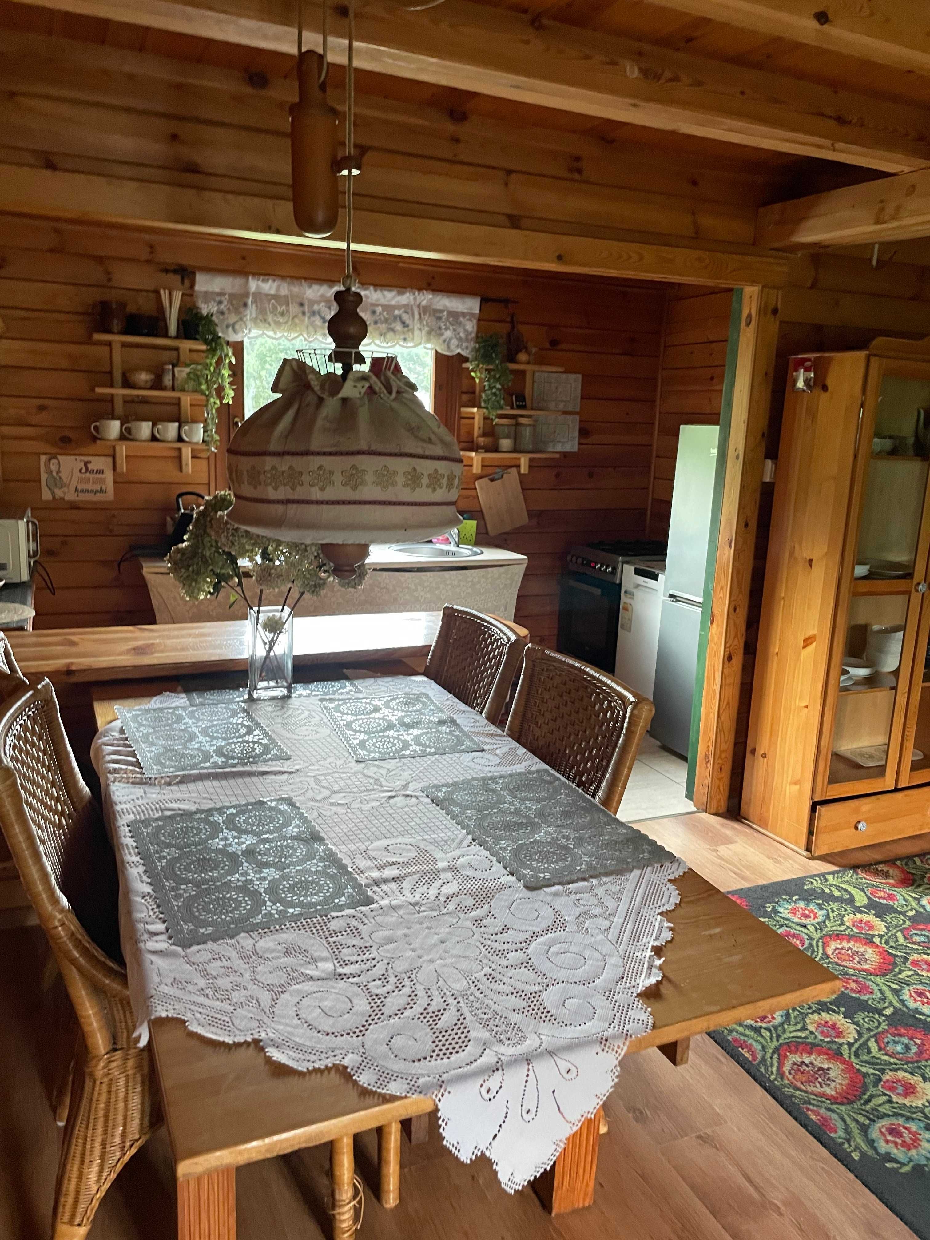 Domek dom drewniany kawalerskie panieńskie  jacuzzi balia przyroda