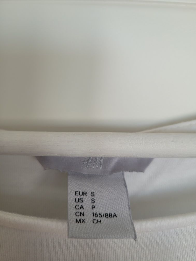 Lekka bluzka z dzianiny rozmiar S H&M
