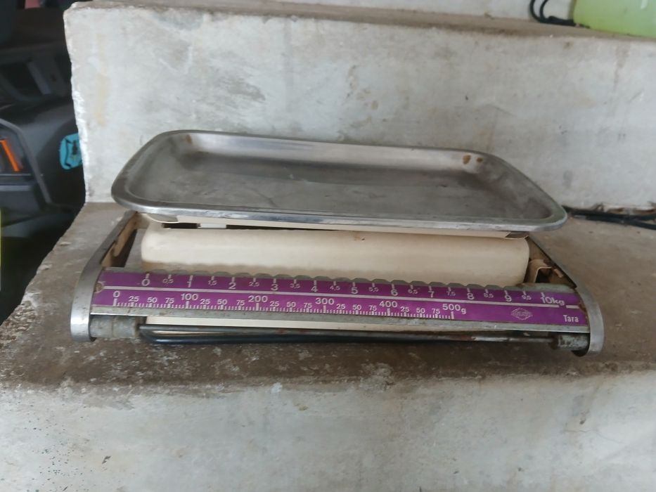 balança de cozinha mecânica analógica antiga,