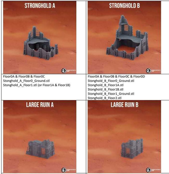 KillTeam Equipment Pack/Volkus + przeszkody | Druk3D Zlecenie