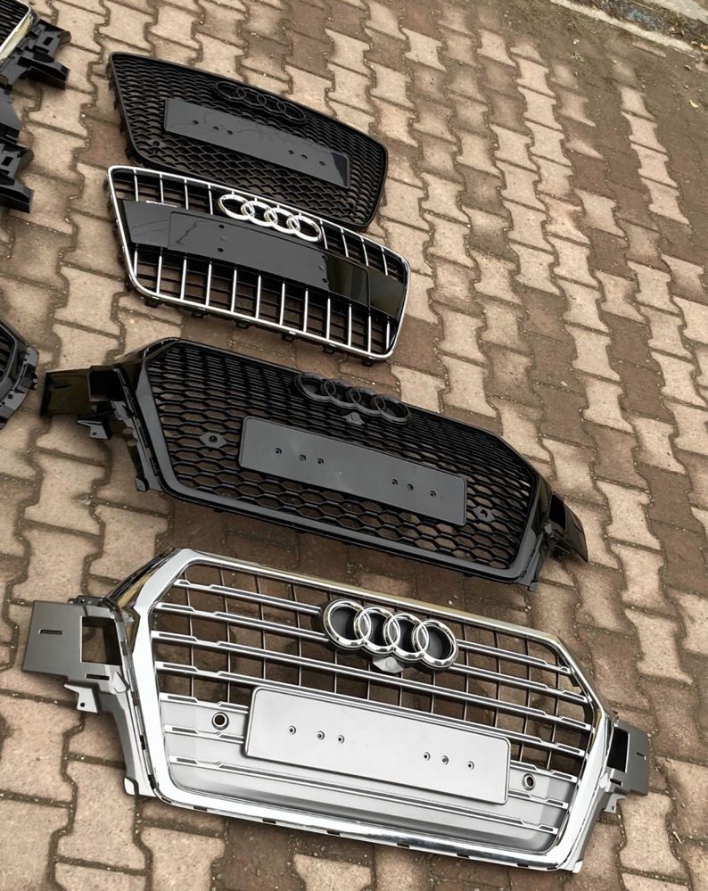 Решетка радиатора AUDI Q2/Q3/Q5/Q7/Q8 S-Line RS стили 2007-2023года.